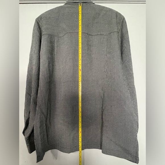 Christopher & Banks Women's Long Sleeve Black and White Micro Check Blouse L - Picture 6 of 7